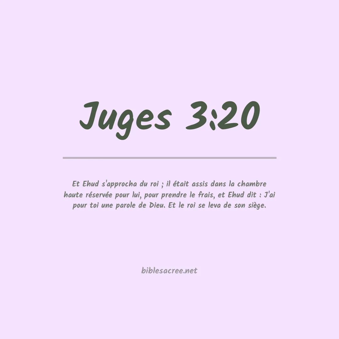 Juges - 3:20