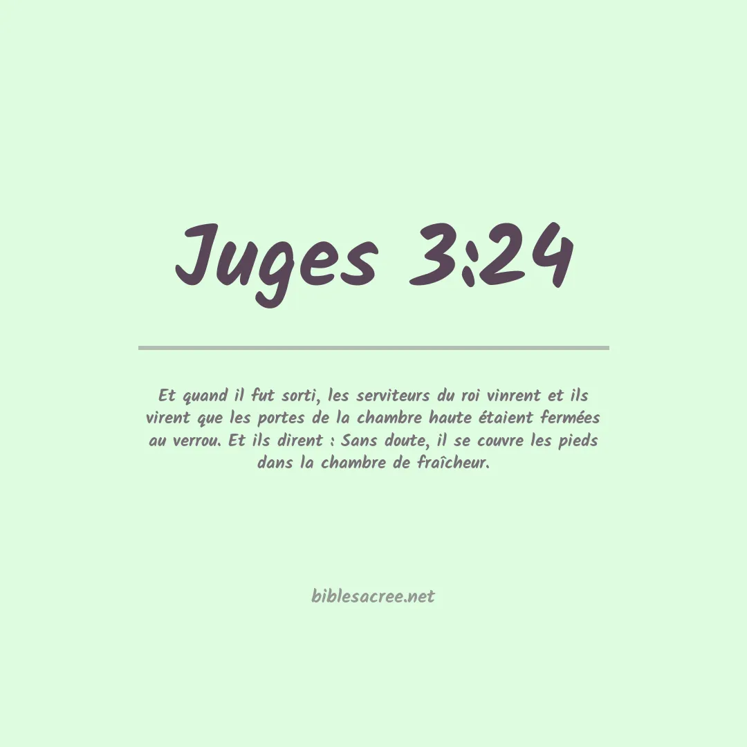 Juges - 3:24
