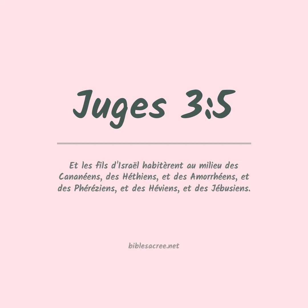 Juges - 3:5