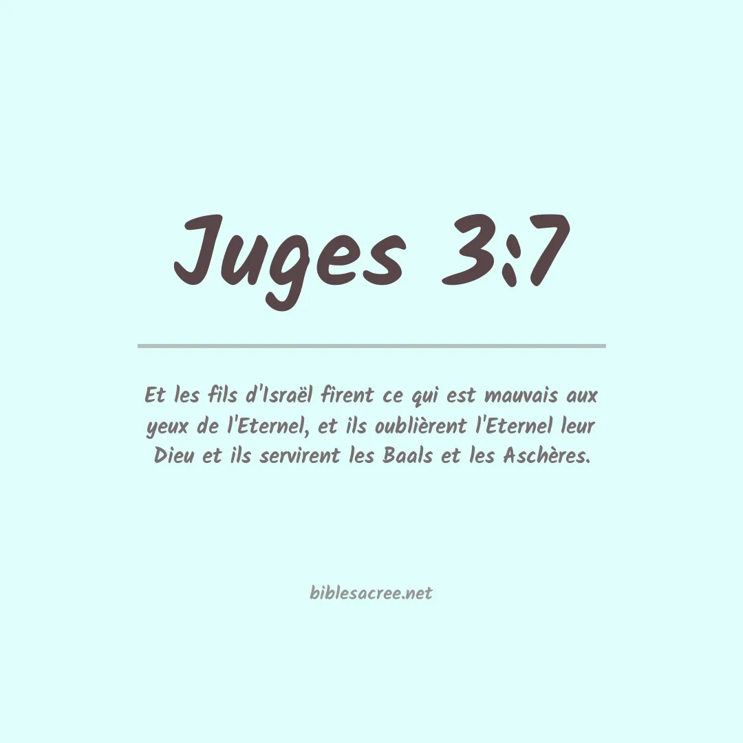 Juges - 3:7