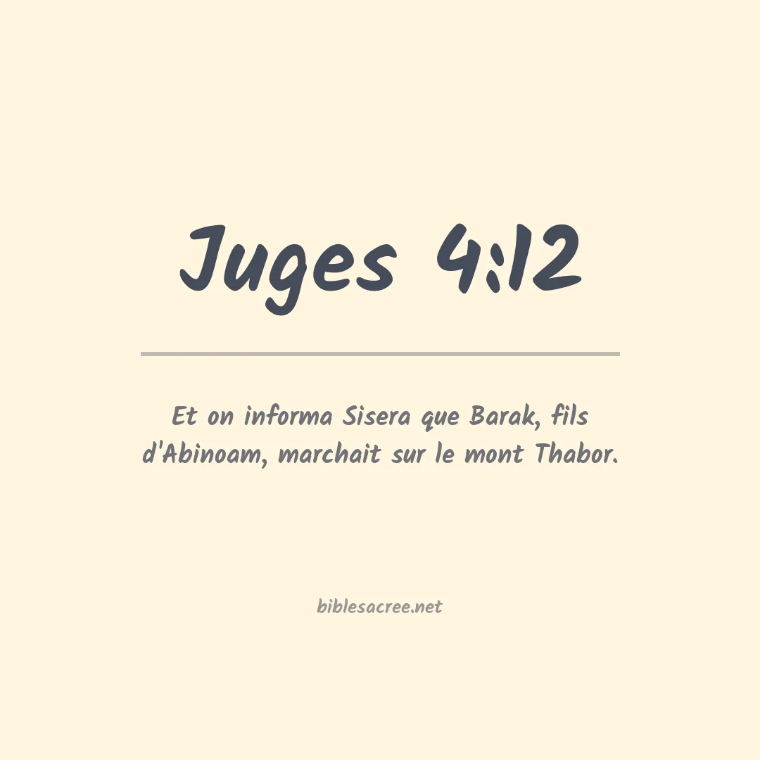Juges - 4:12