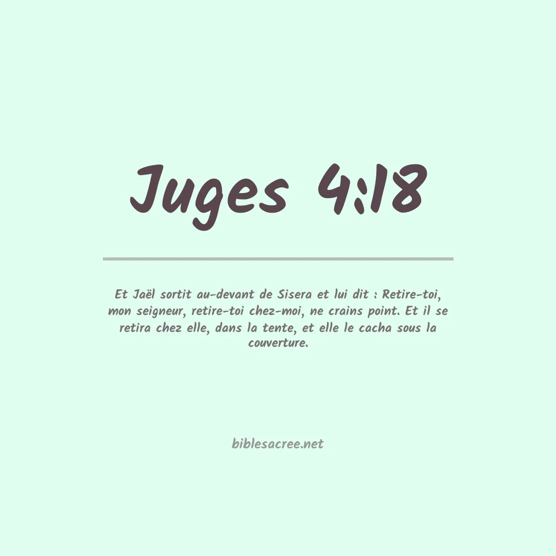 Juges - 4:18