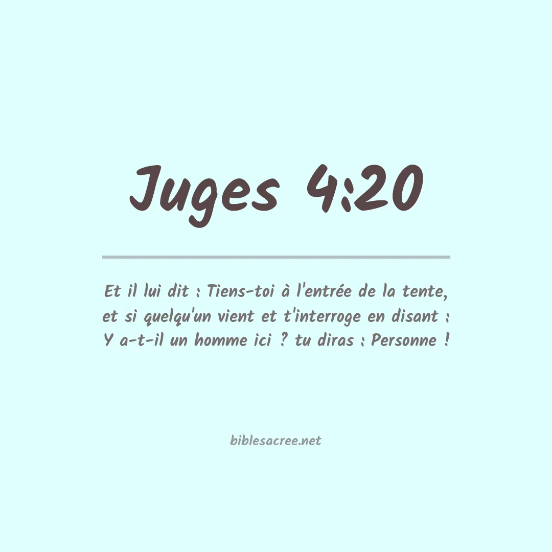 Juges - 4:20