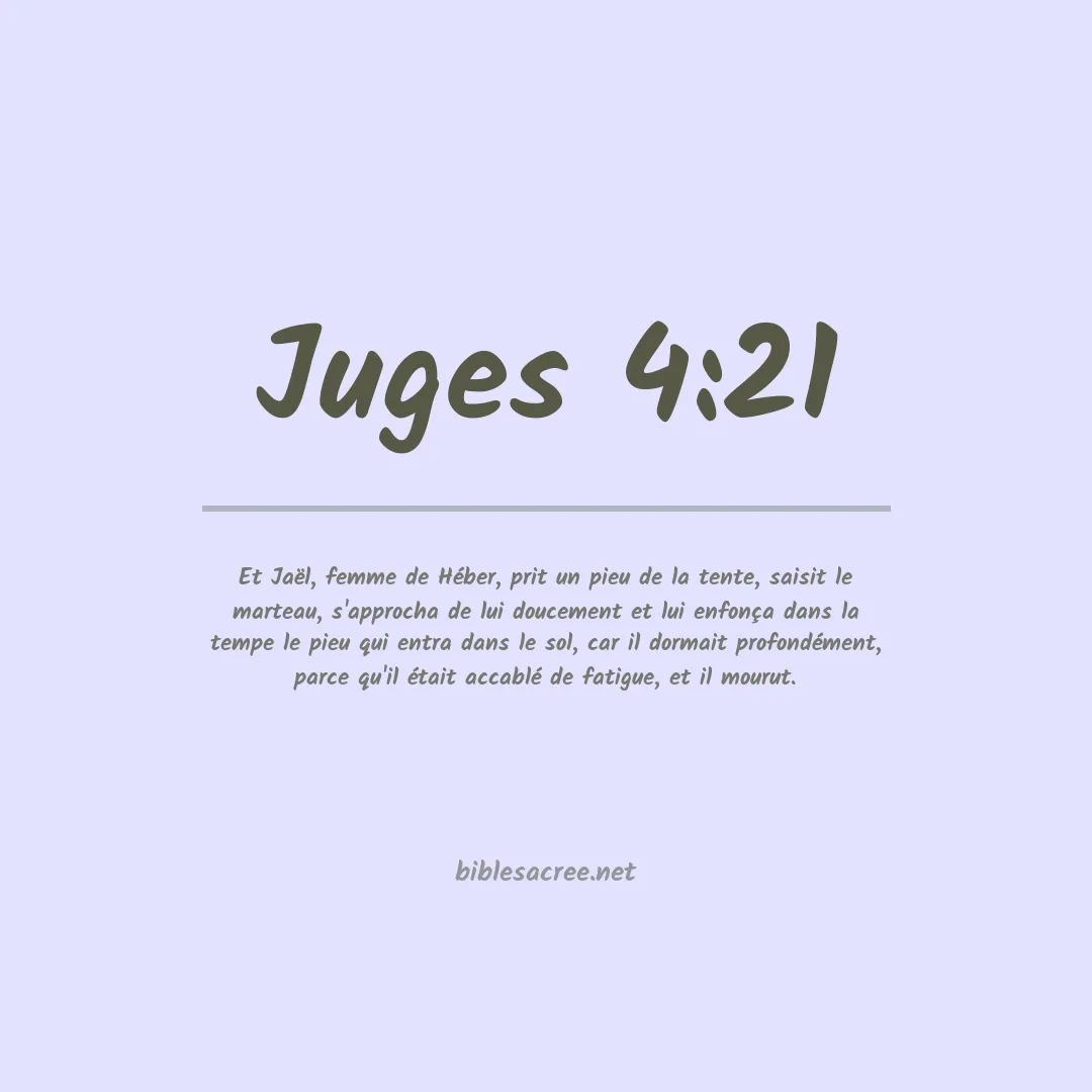 Juges - 4:21