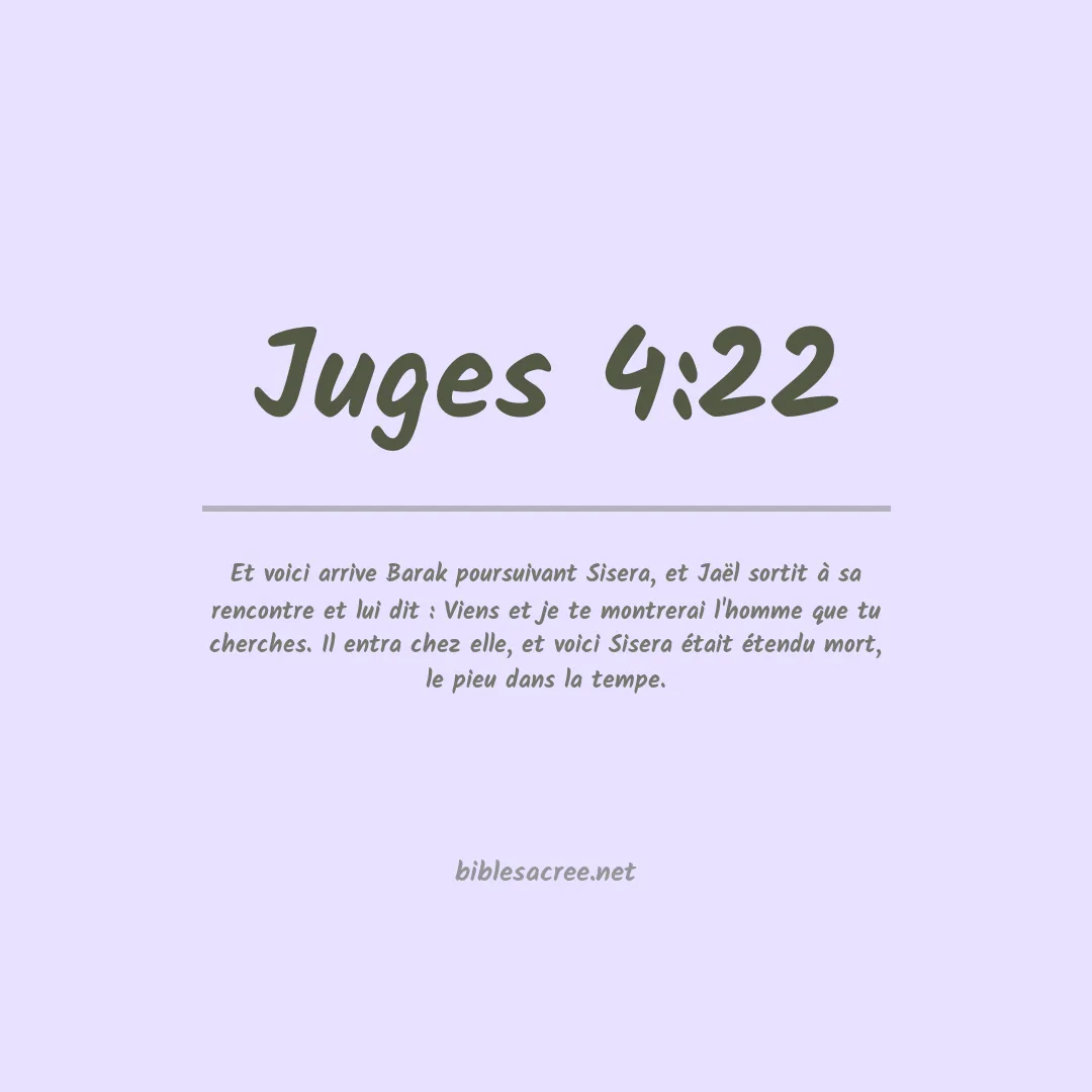 Juges - 4:22