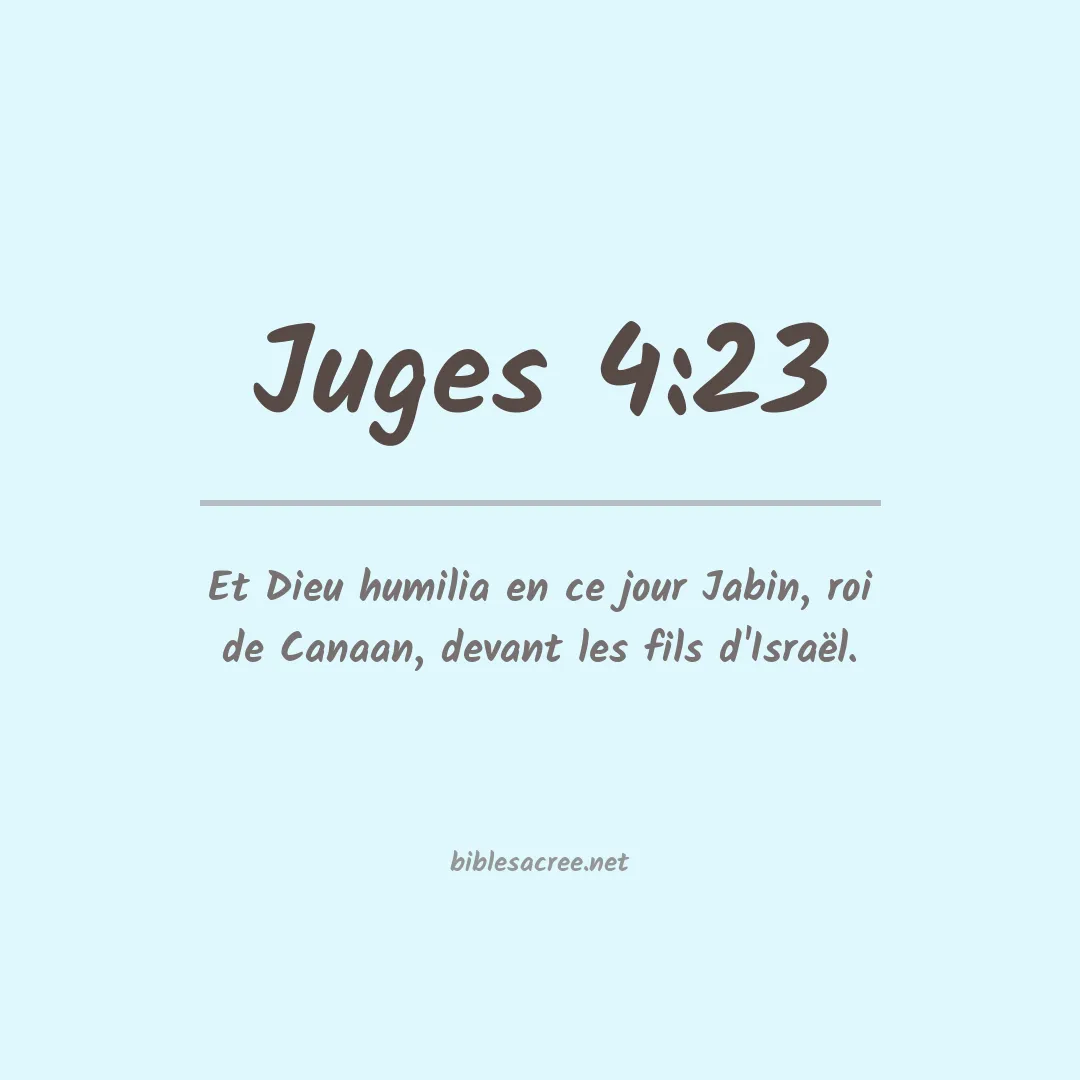 Juges - 4:23