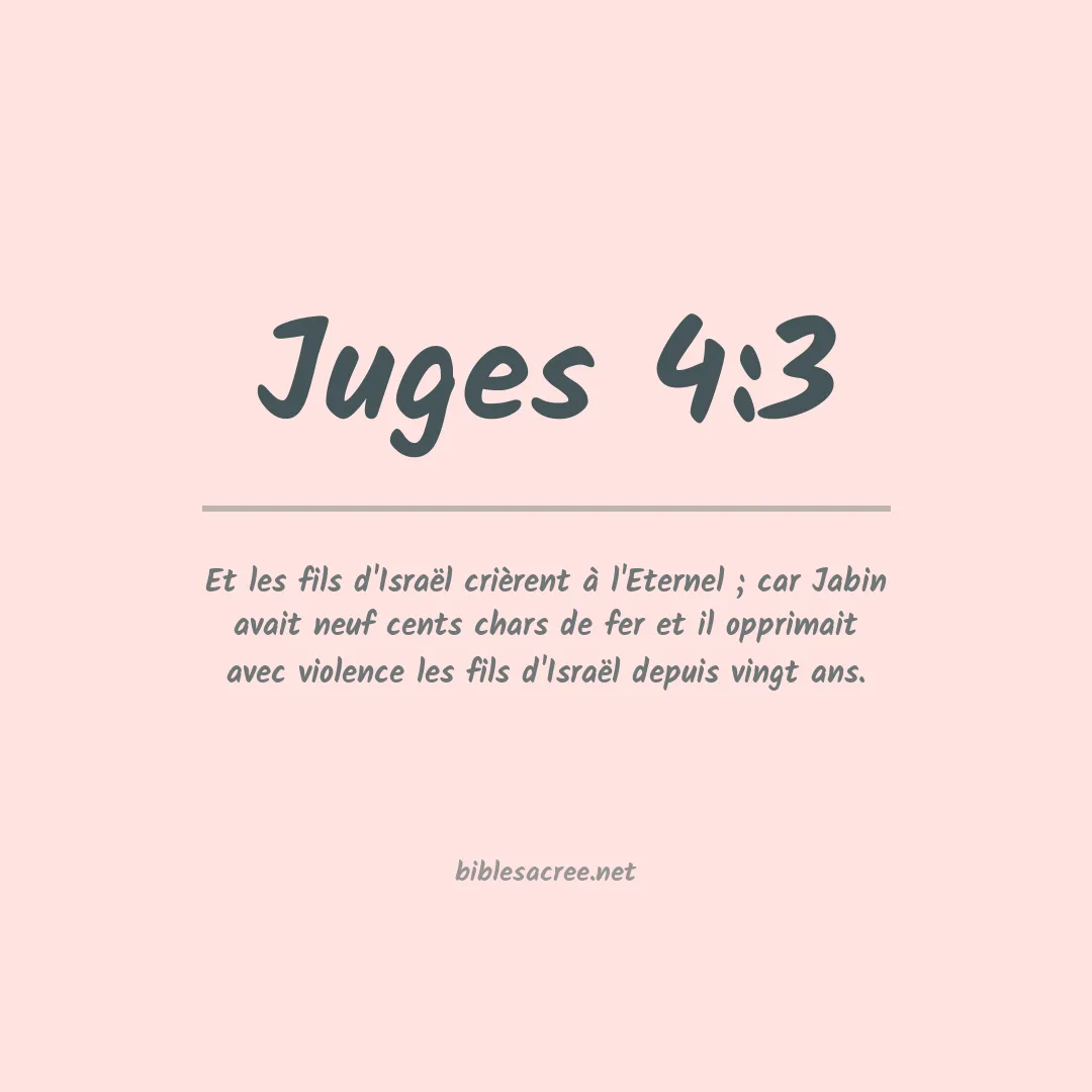 Juges - 4:3