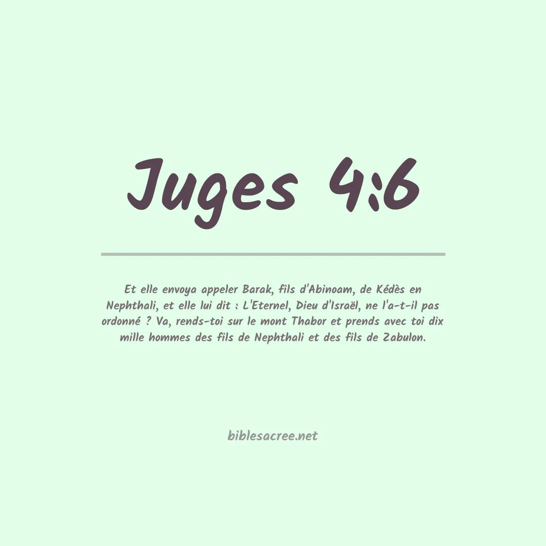 Juges - 4:6