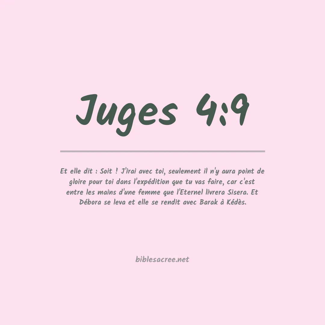 Juges - 4:9