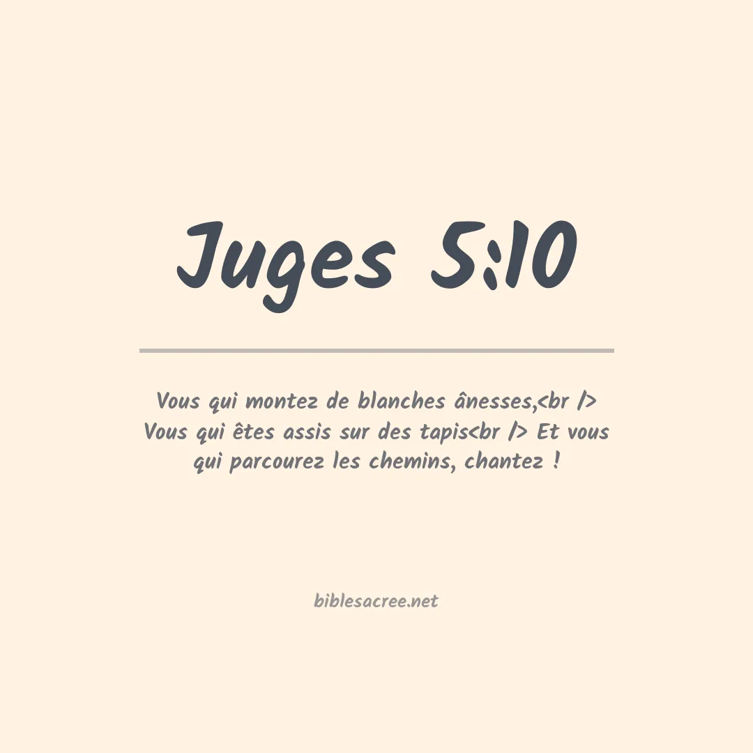 Juges - 5:10