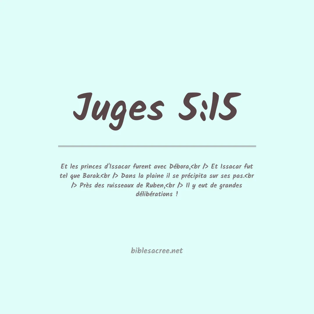 Juges - 5:15