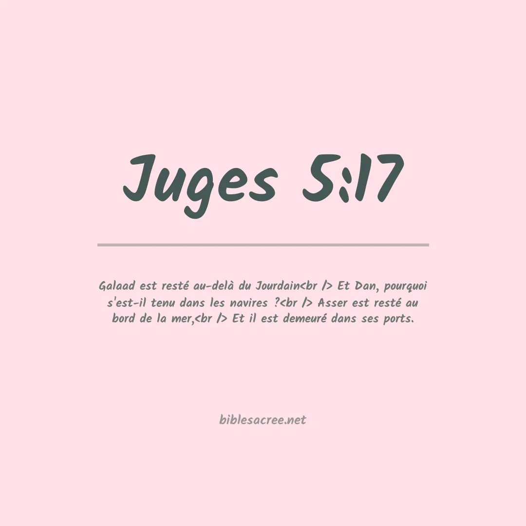 Juges - 5:17