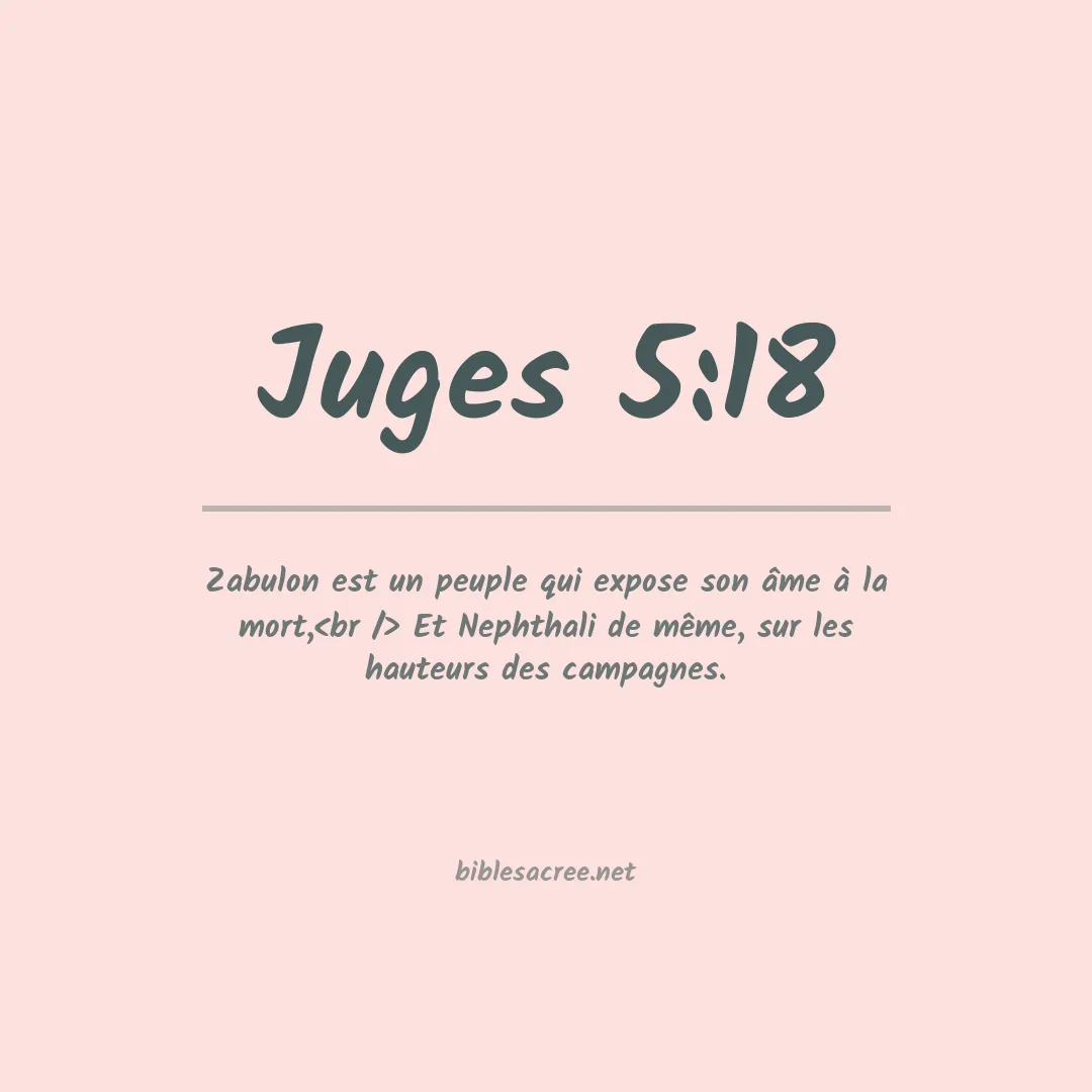 Juges - 5:18