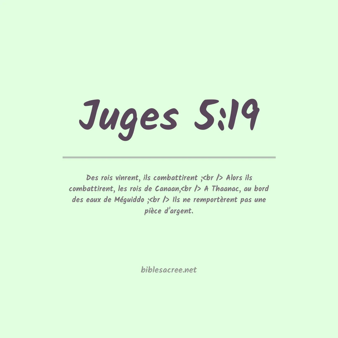 Juges - 5:19