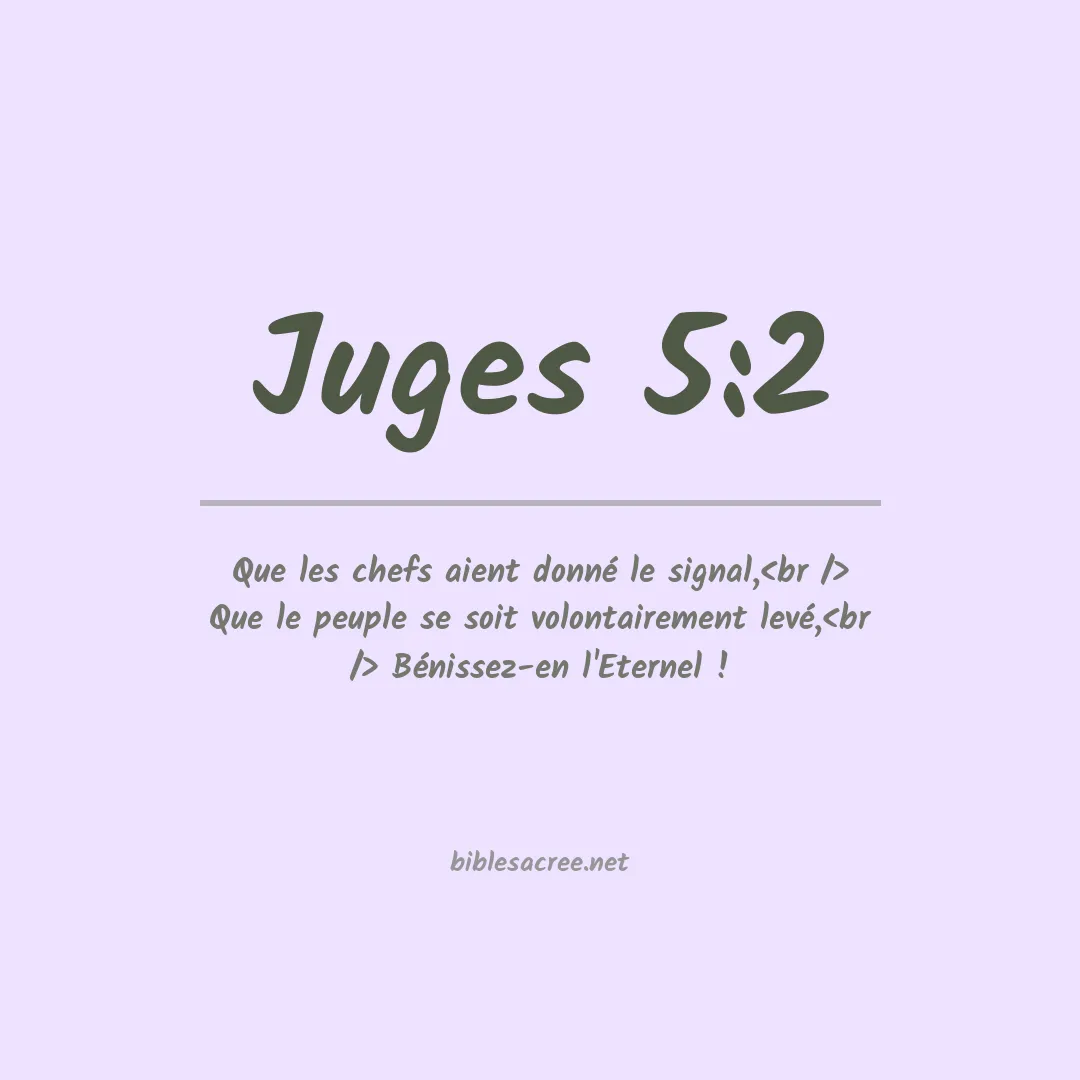Juges - 5:2