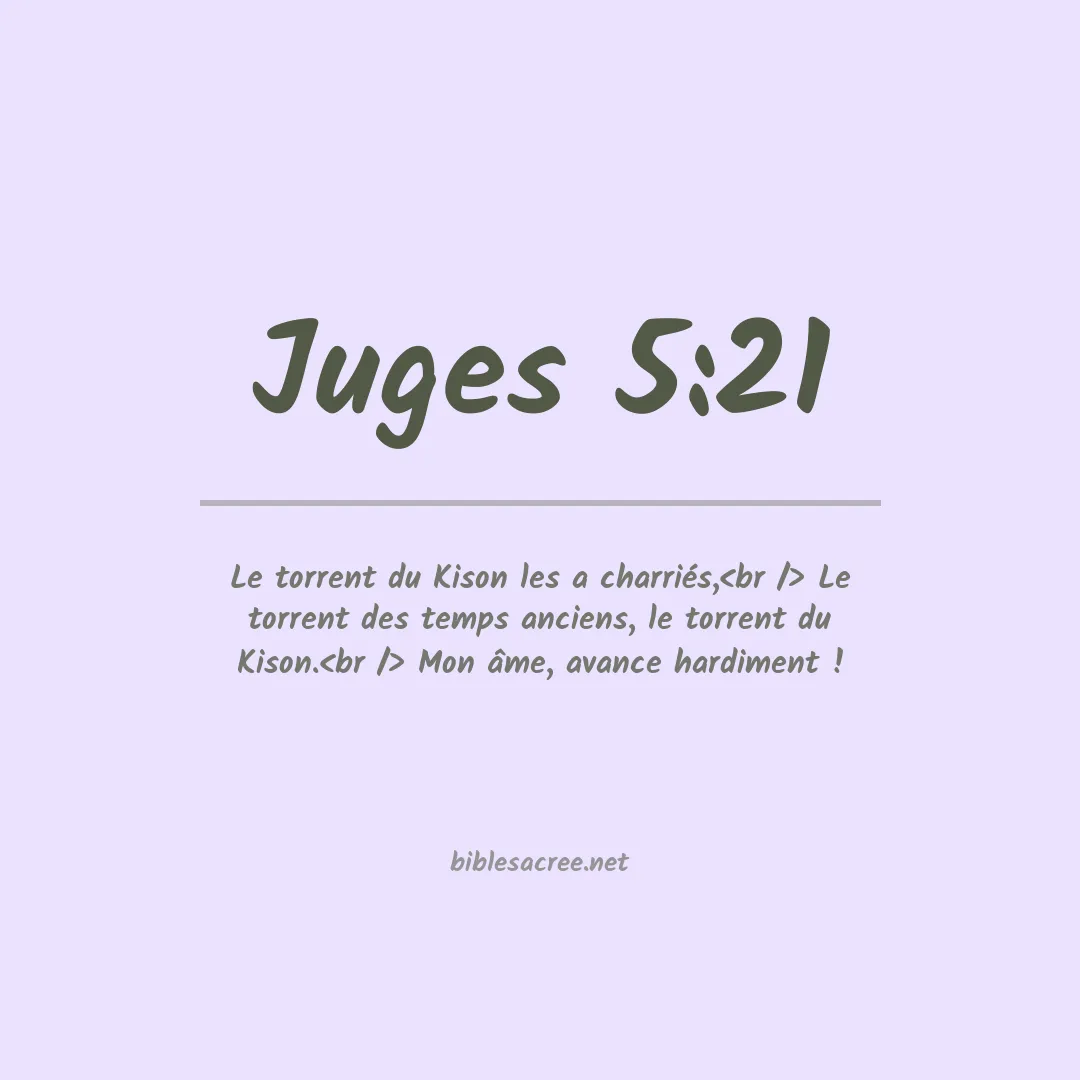Juges - 5:21