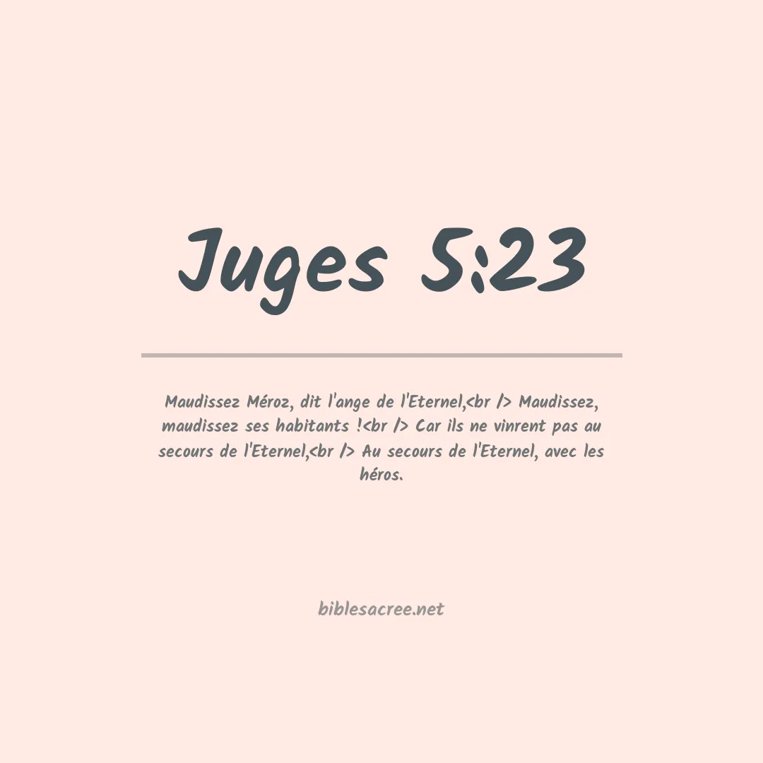 Juges - 5:23