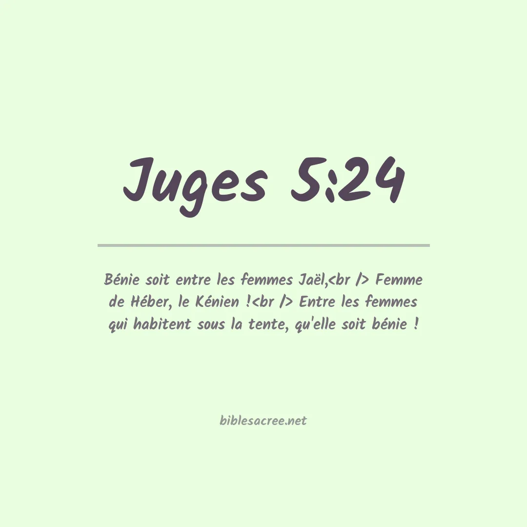 Juges - 5:24