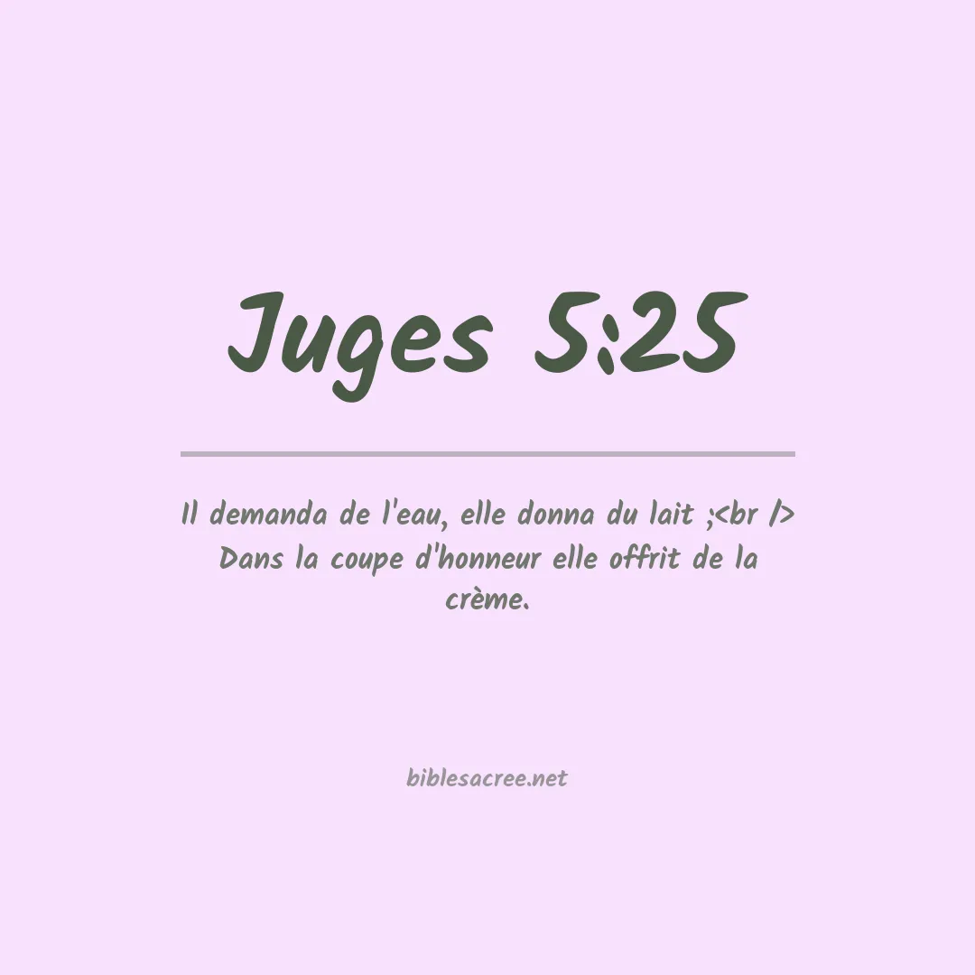 Juges - 5:25