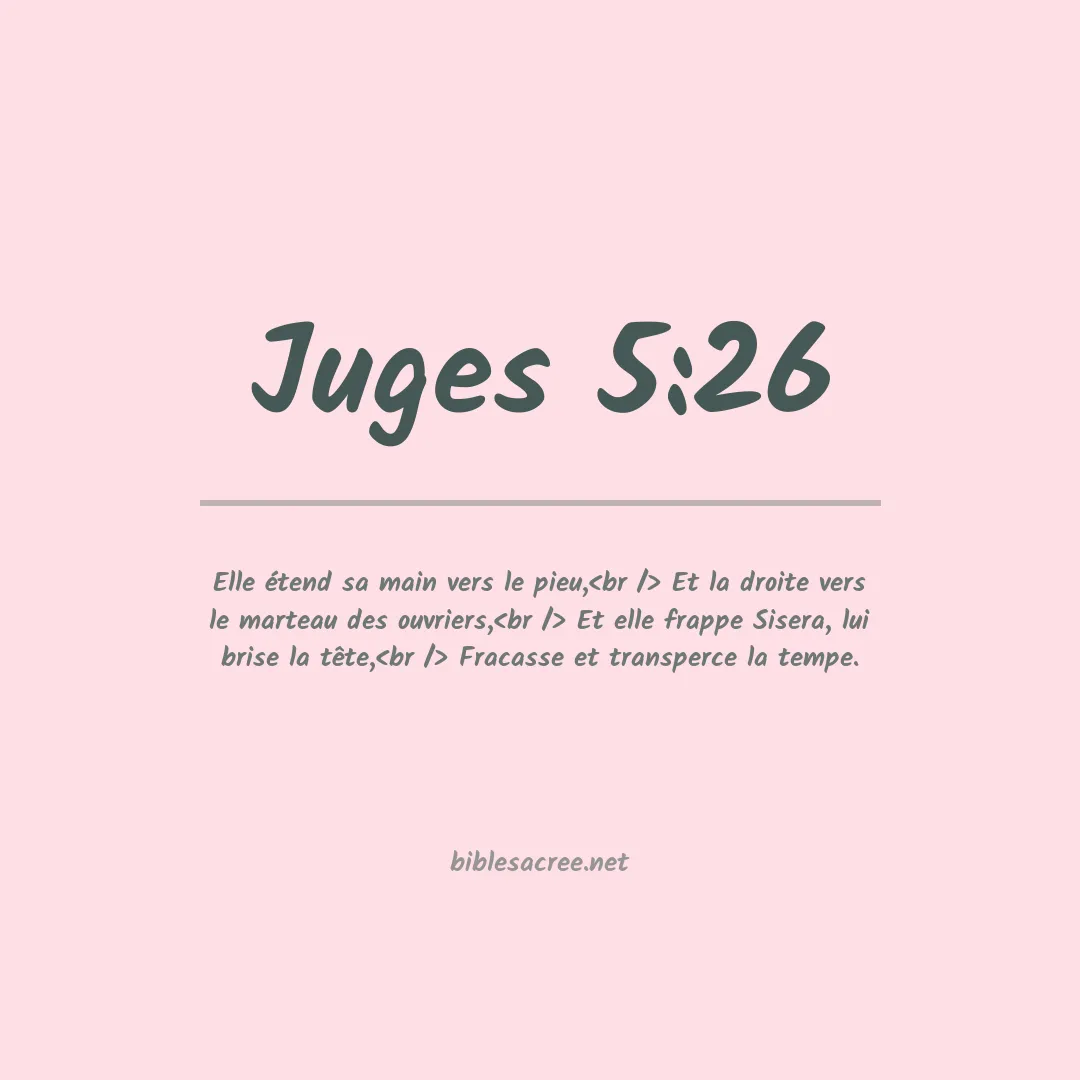Juges - 5:26