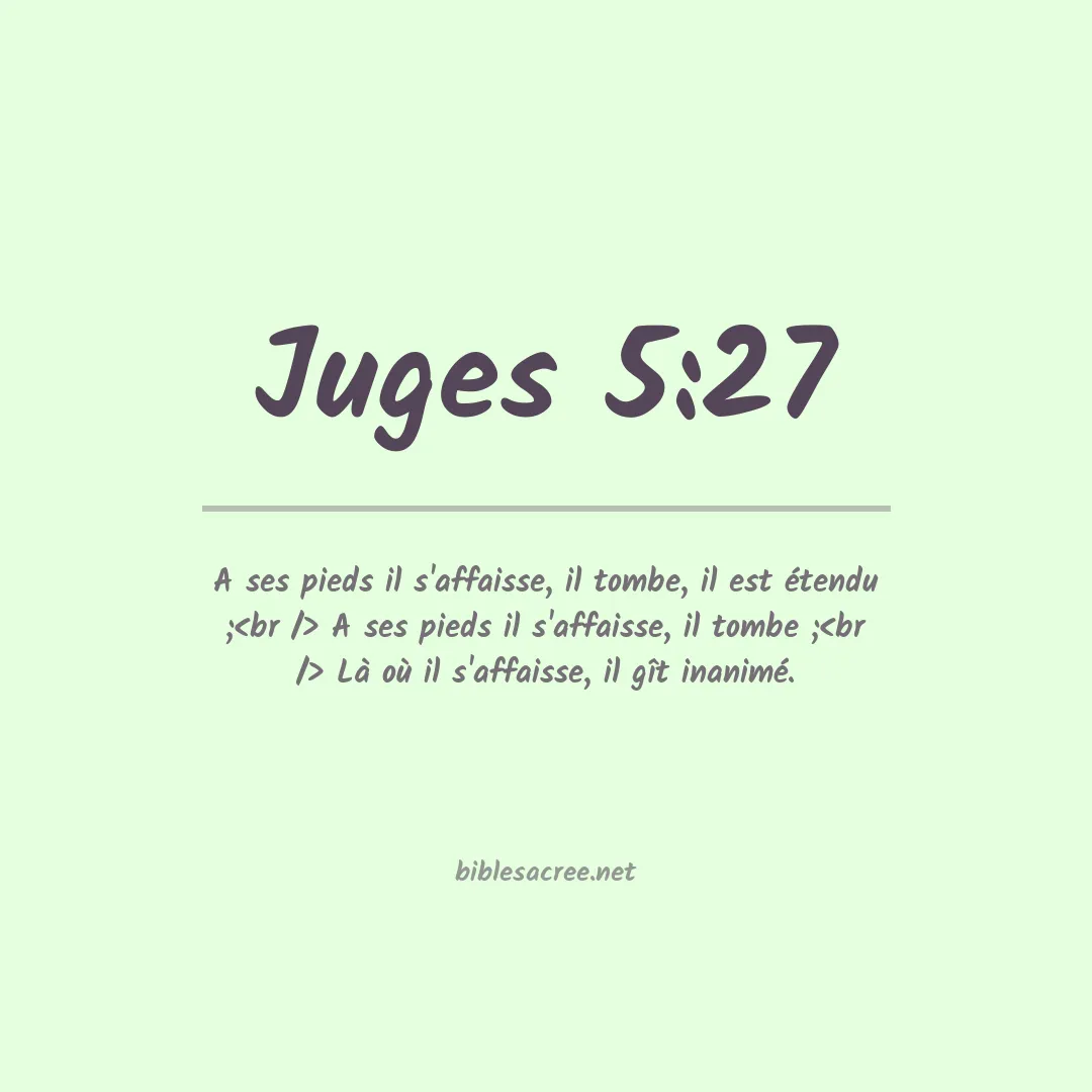 Juges - 5:27