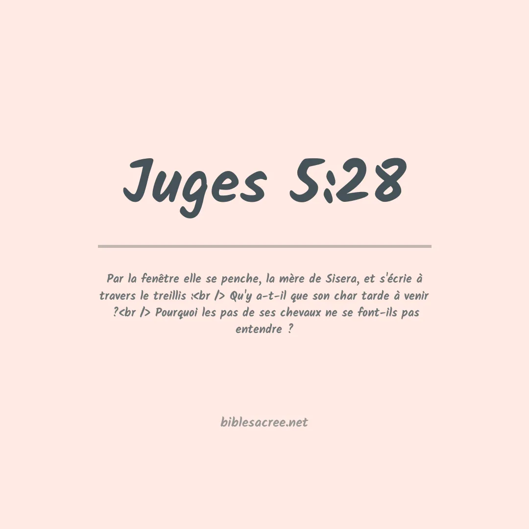 Juges - 5:28