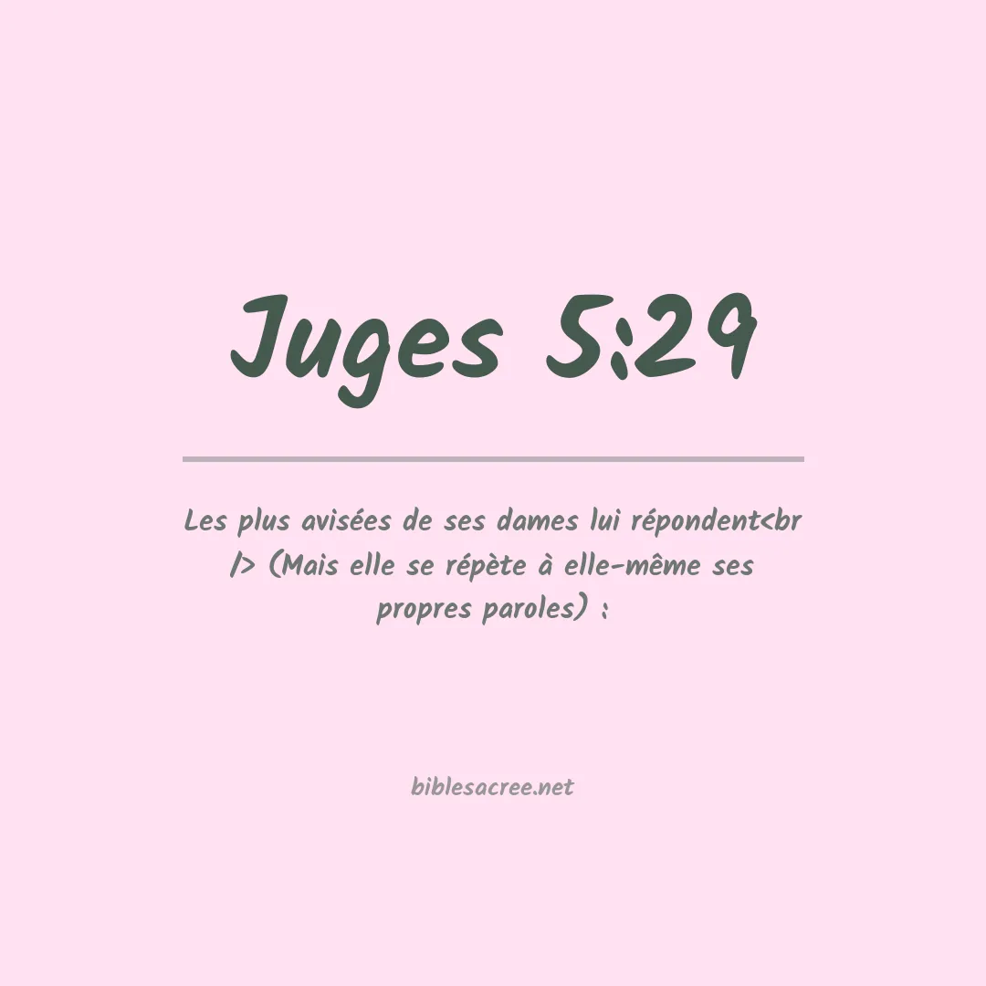 Juges - 5:29
