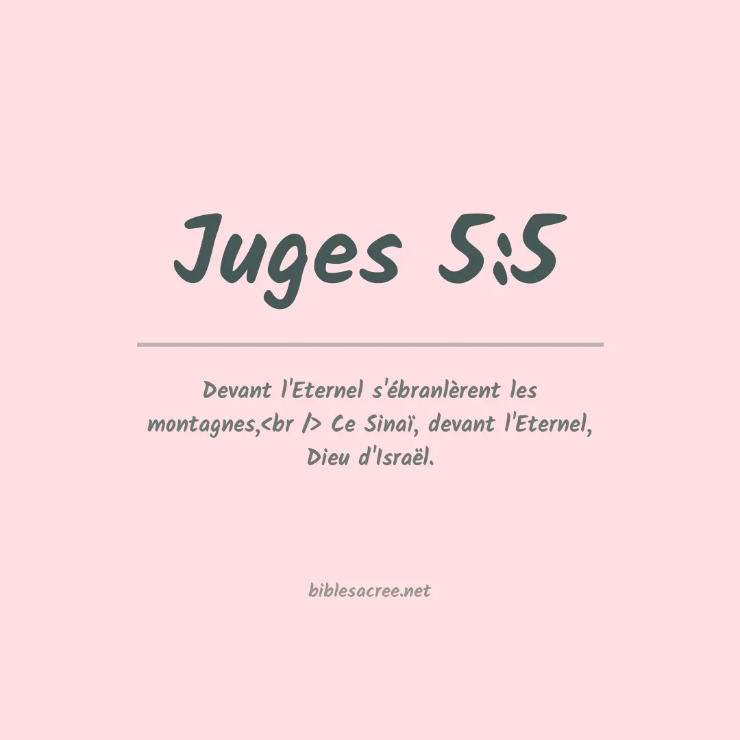 Juges - 5:5
