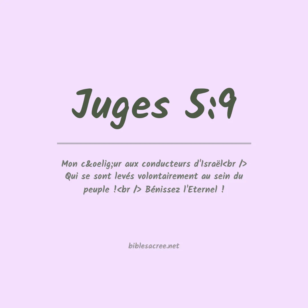 Juges - 5:9