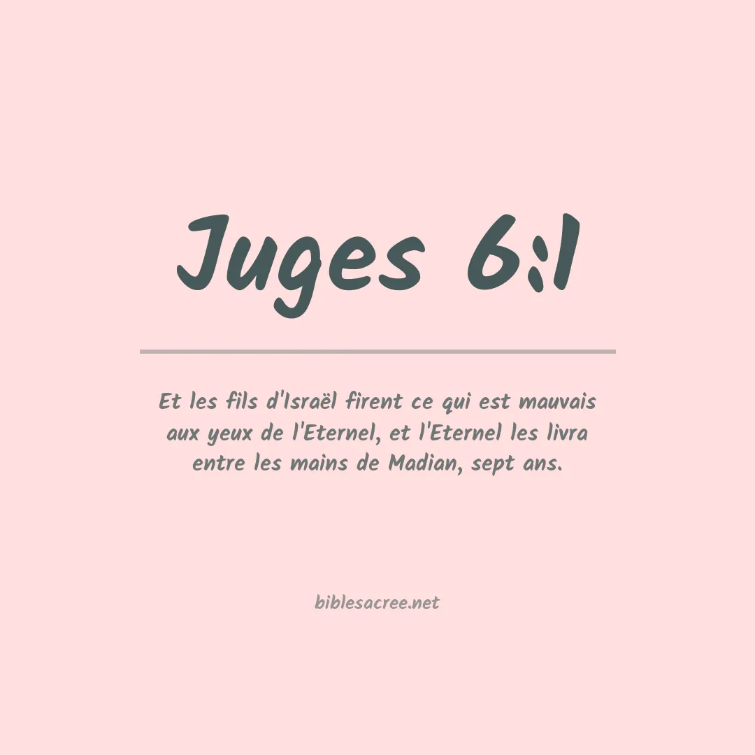 Juges - 6:1