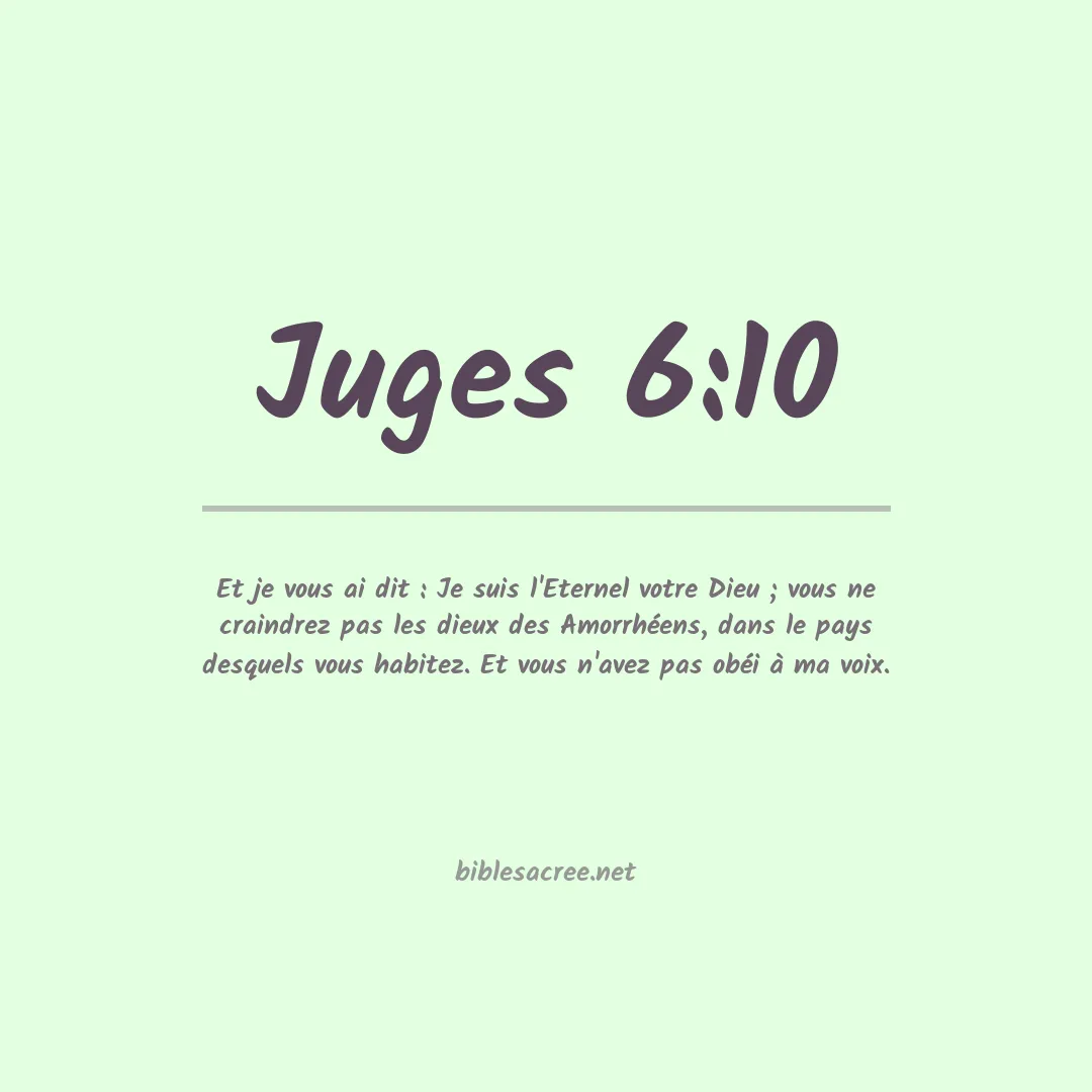 Juges - 6:10