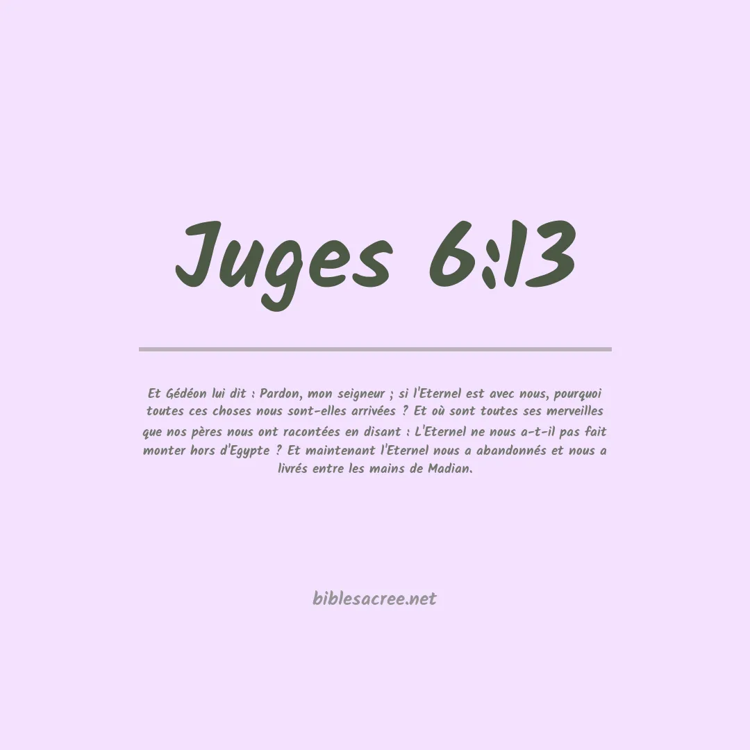 Juges - 6:13