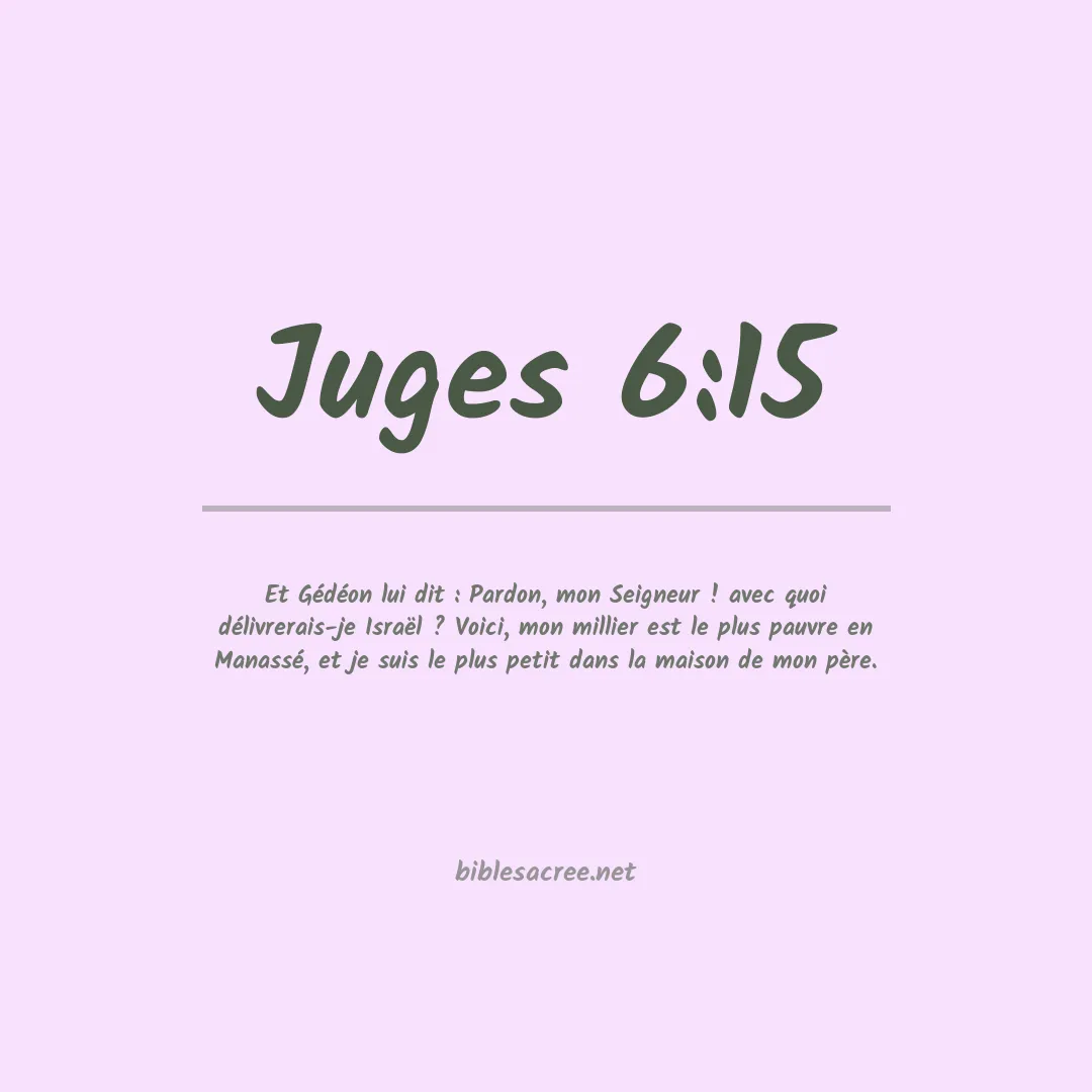 Juges - 6:15