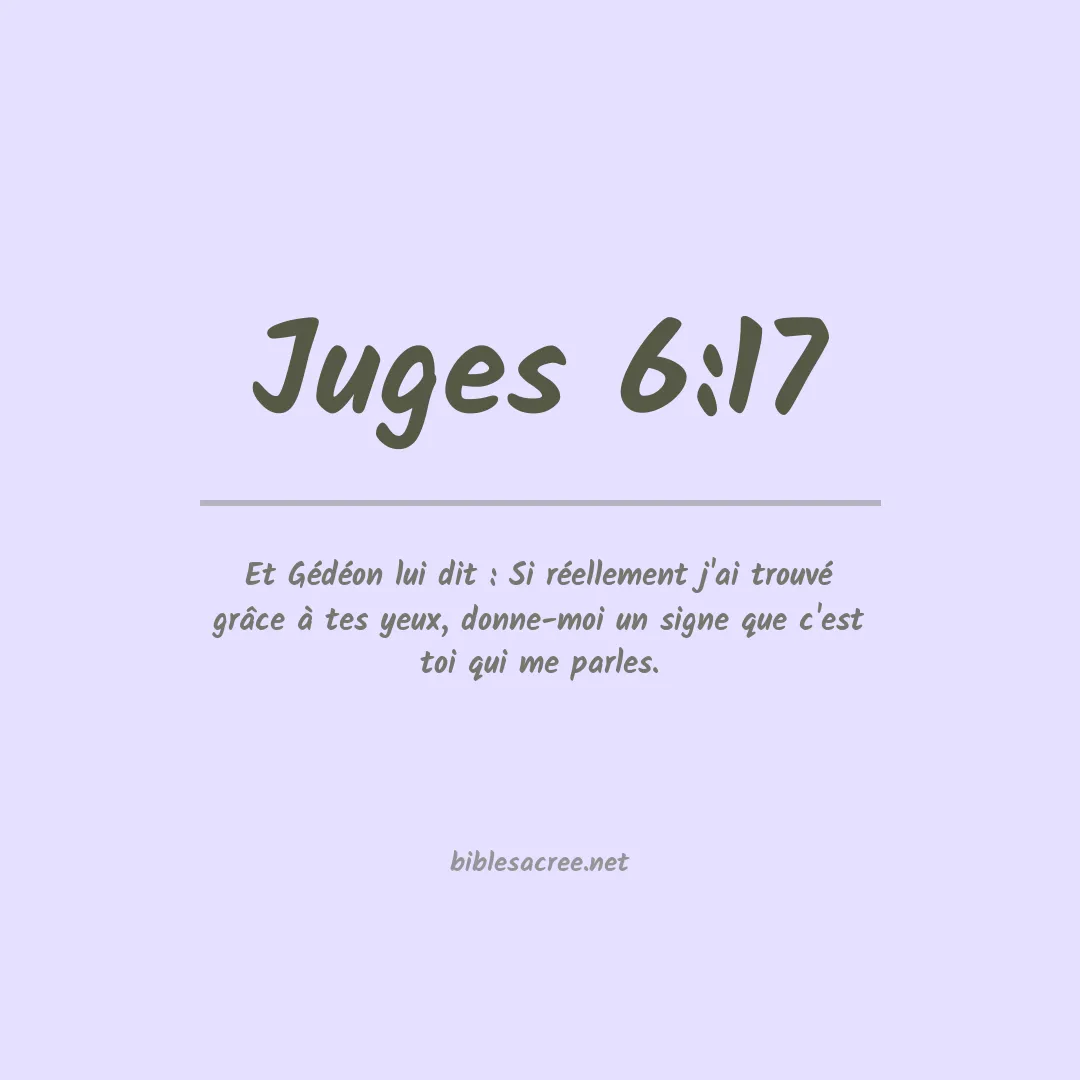 Juges - 6:17