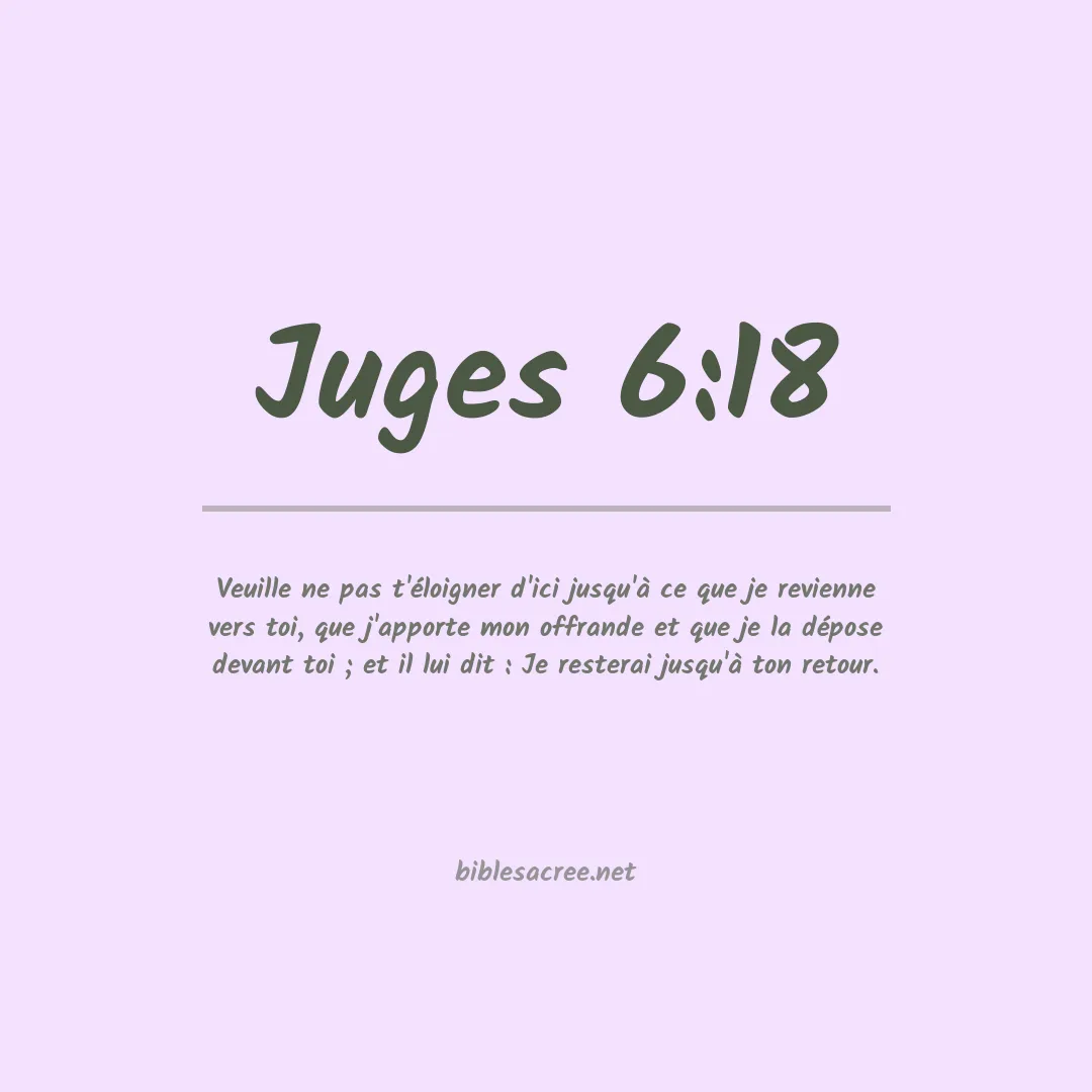 Juges - 6:18