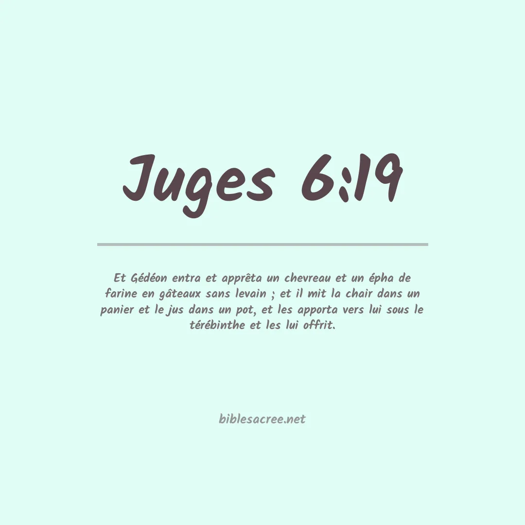 Juges - 6:19