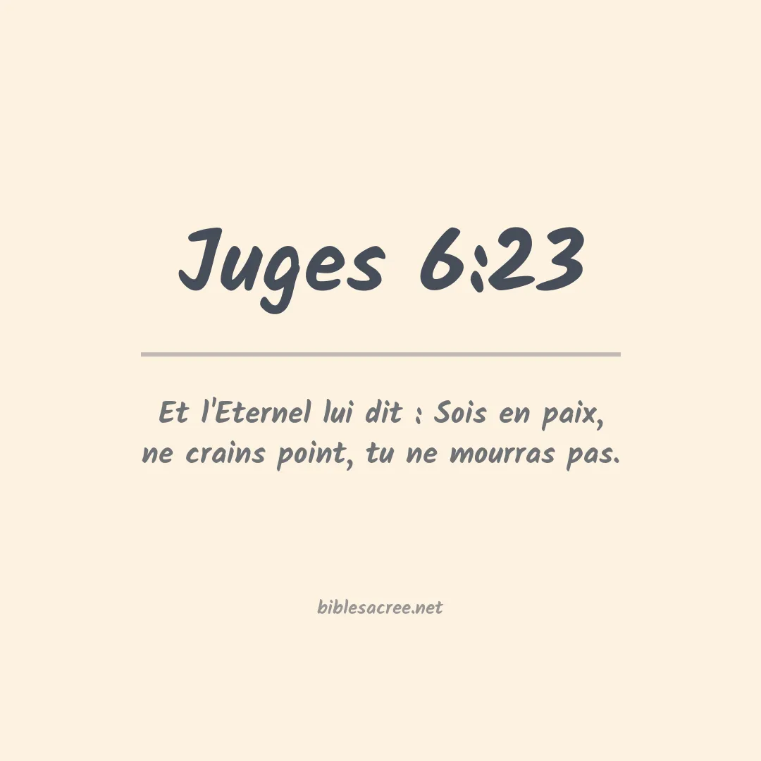 Juges - 6:23