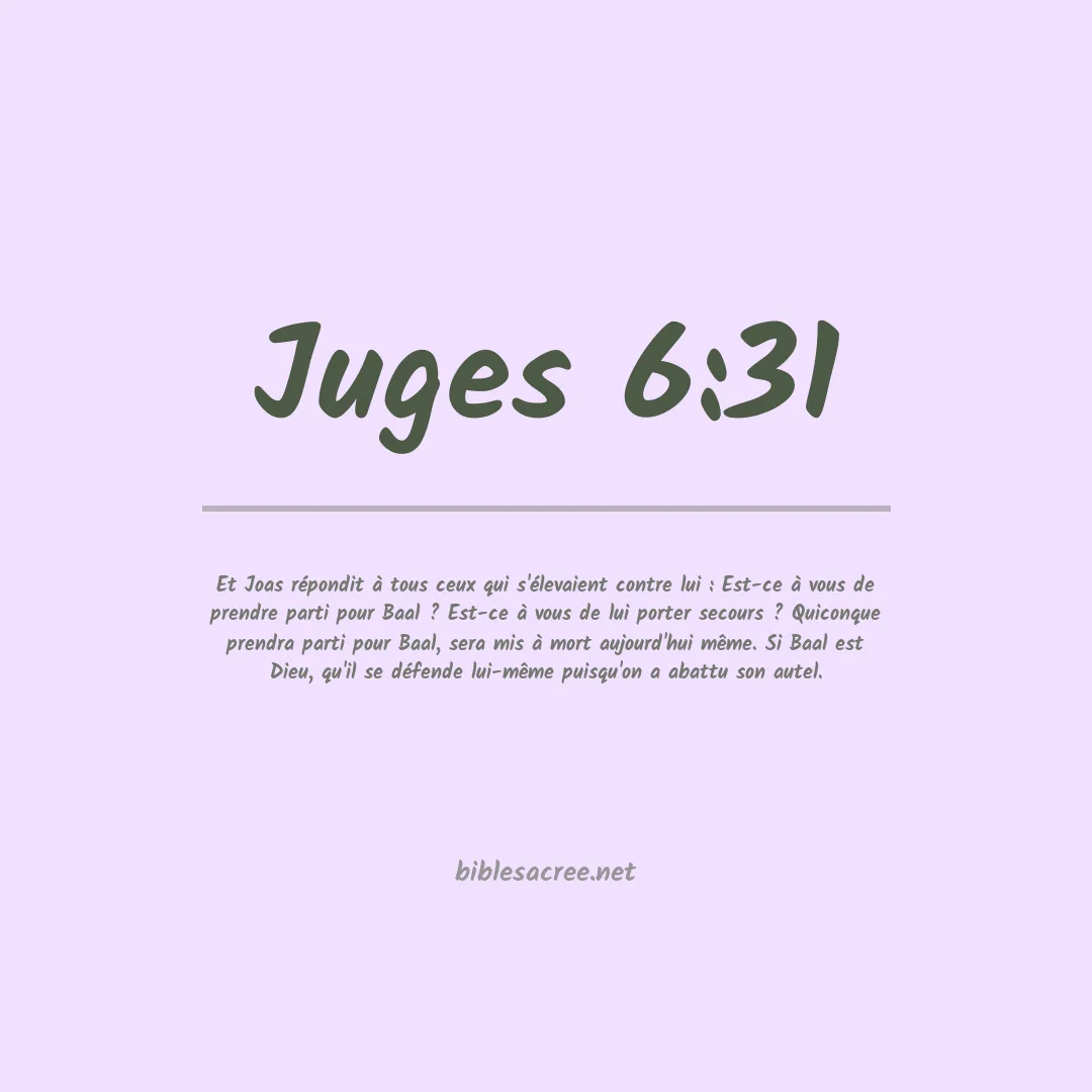 Juges - 6:31
