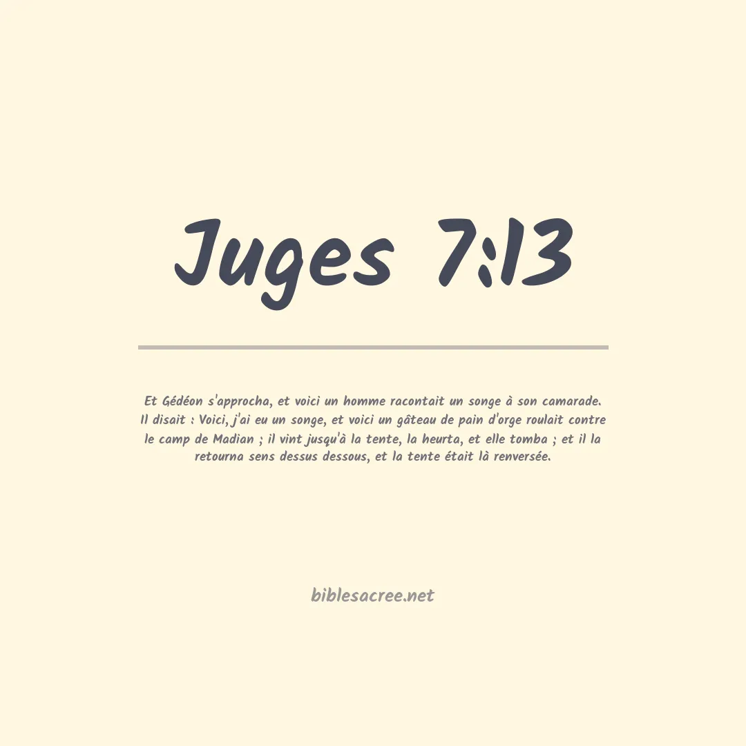 Juges - 7:13