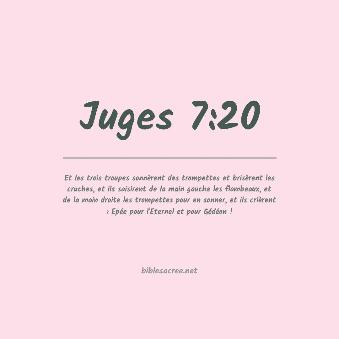 Juges - 7:20