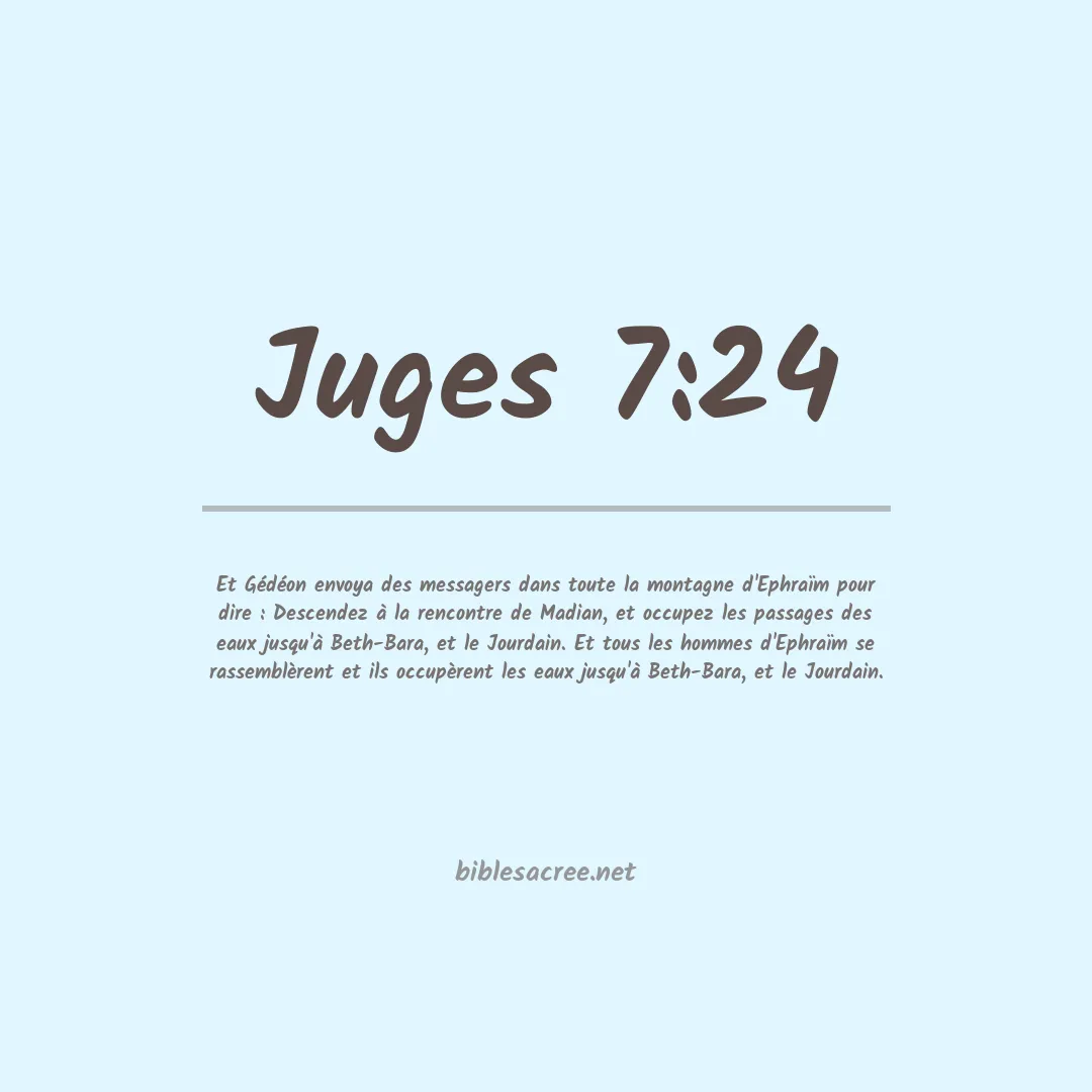 Juges - 7:24
