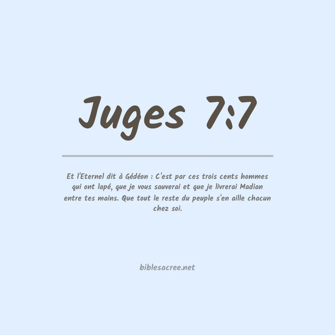 Juges - 7:7
