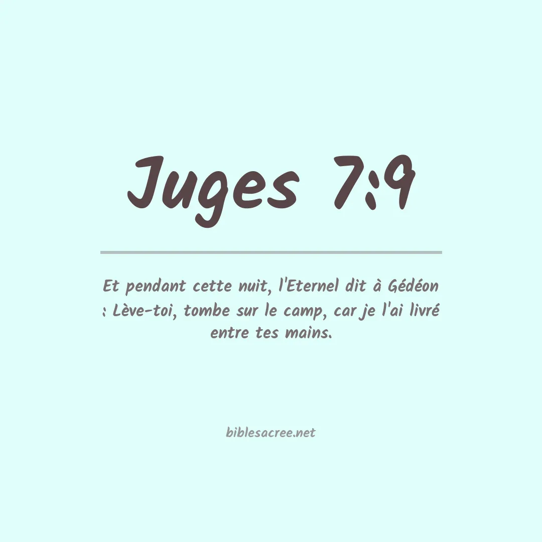 Juges - 7:9