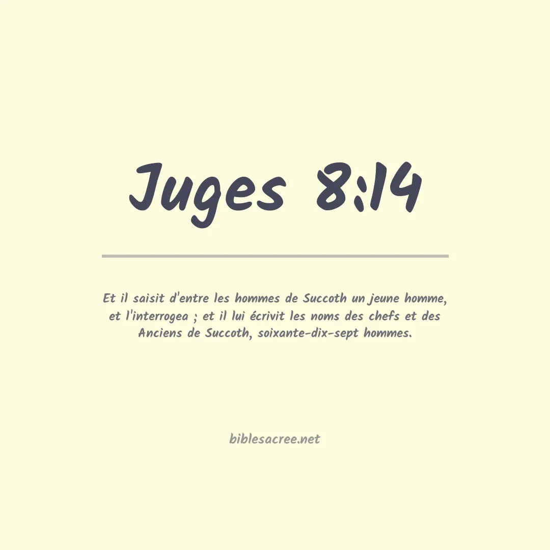 Juges - 8:14