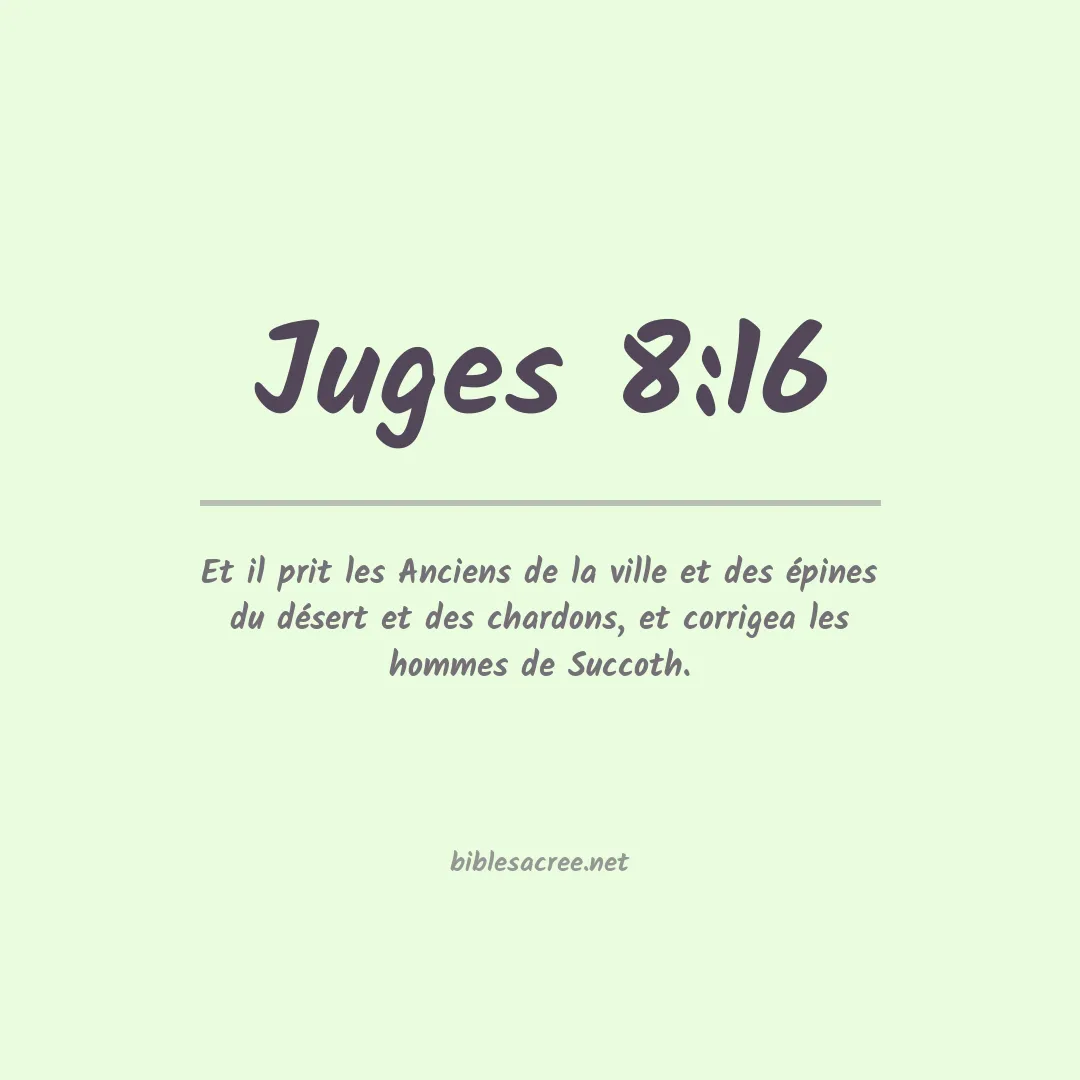 Juges - 8:16