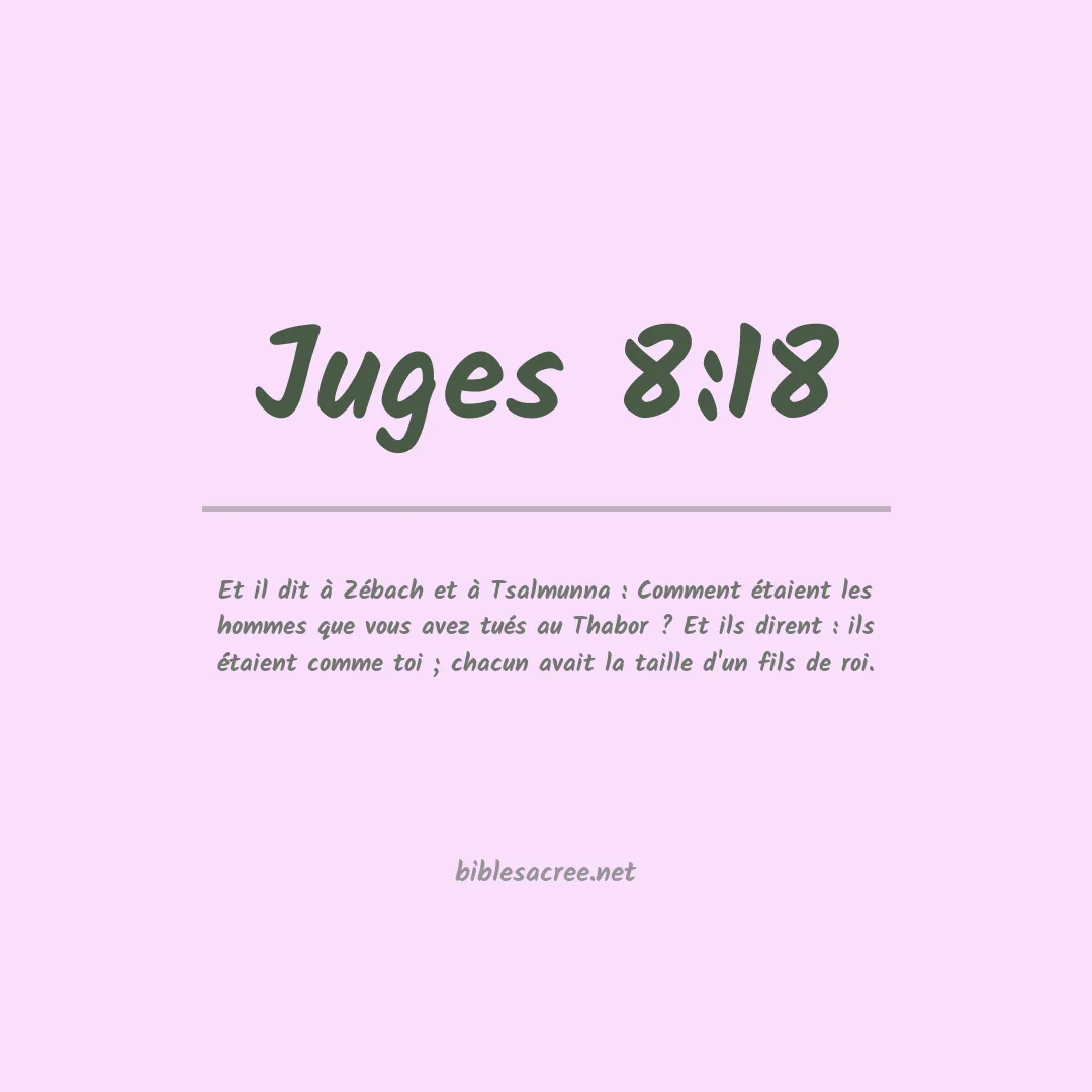 Juges - 8:18