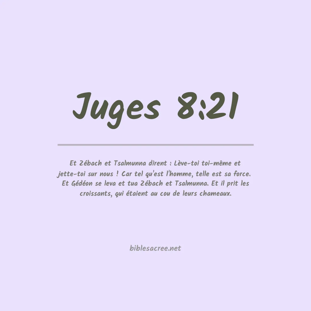 Juges - 8:21