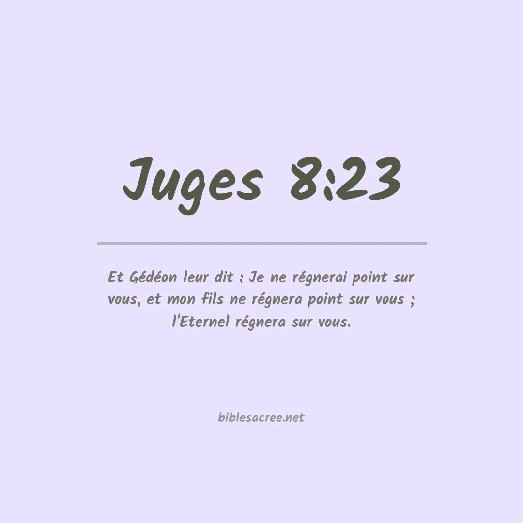 Juges - 8:23