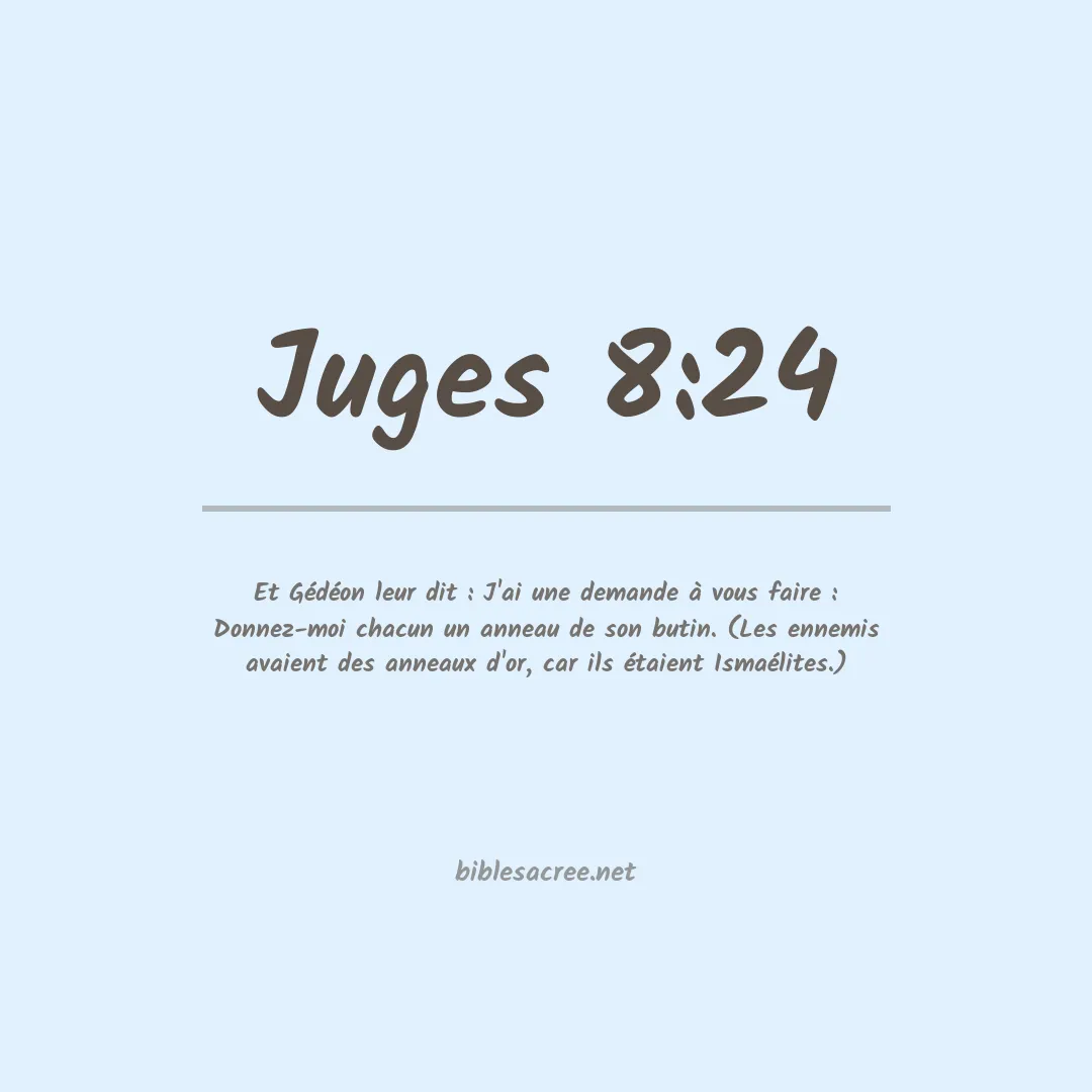 Juges - 8:24