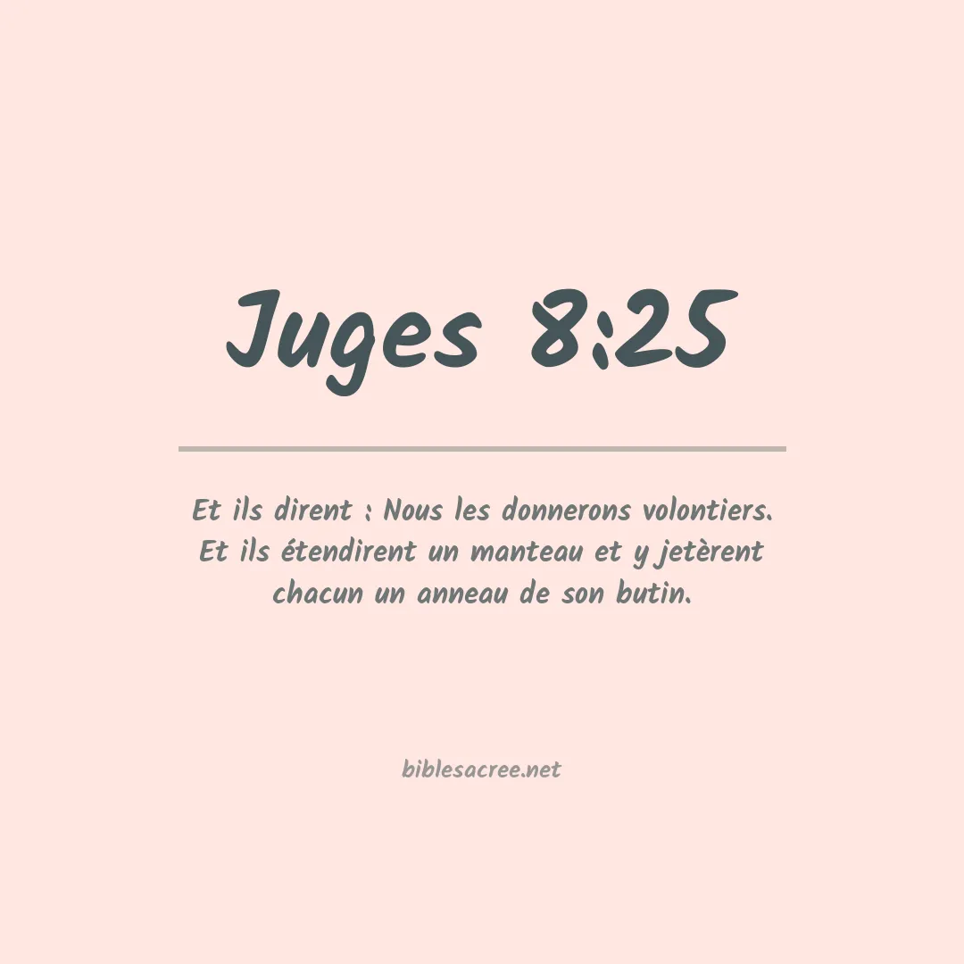 Juges - 8:25